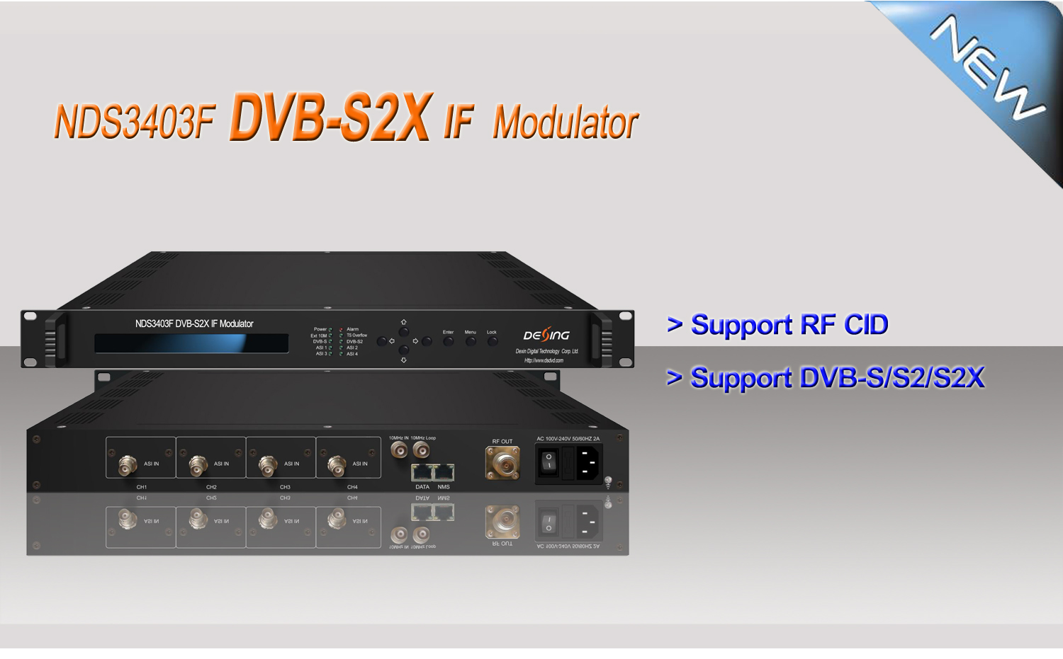 NDS3403F DVB-S2X IF Modulator view 3
